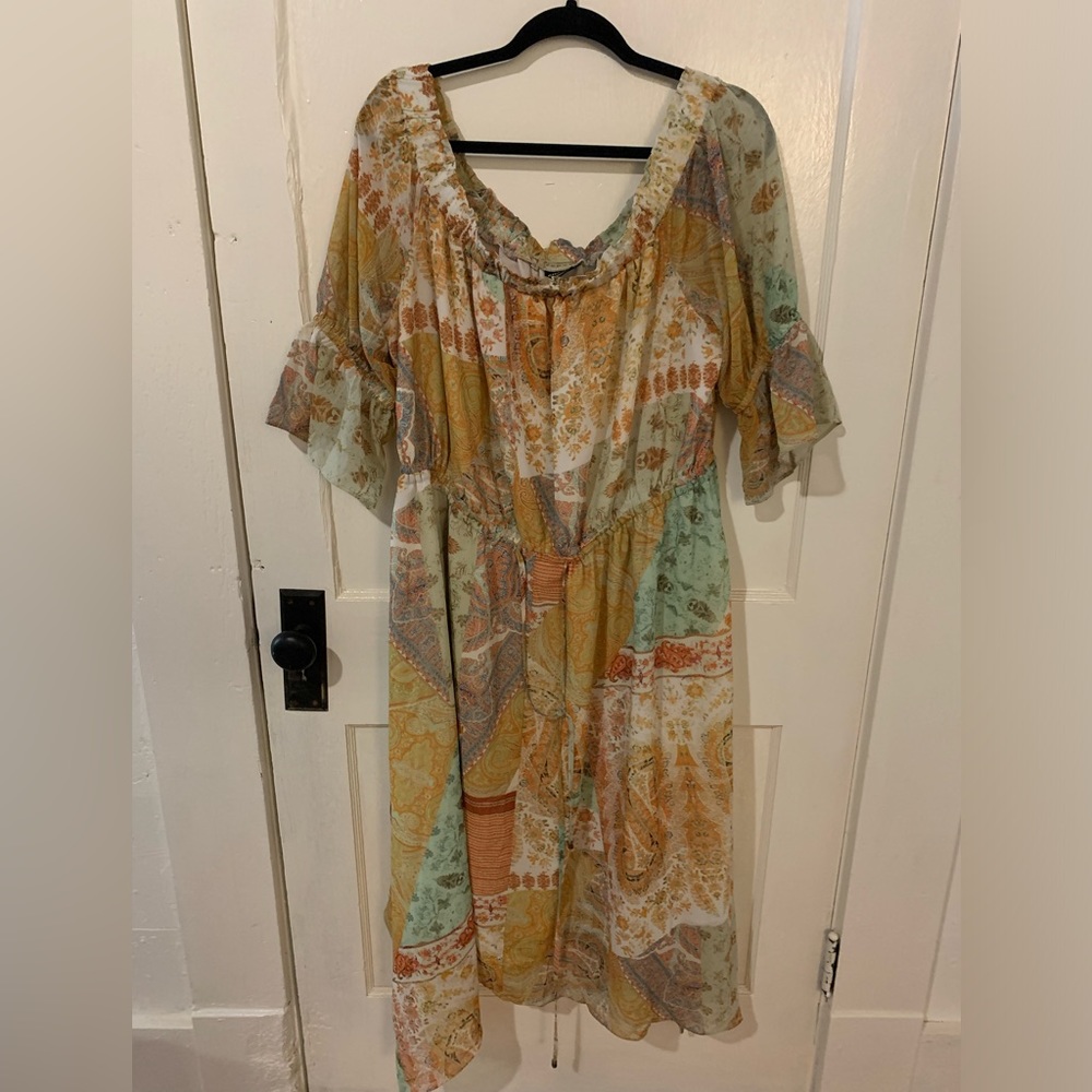 Paisley Western Midi Dress